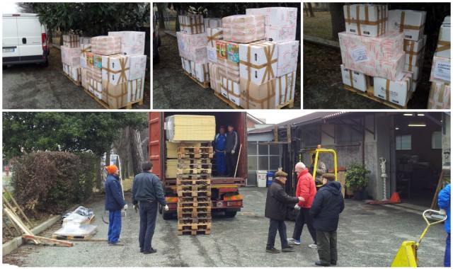 Container febbraio 2015 – Consegna presso la Procura Missioni Consolata di Alpignano